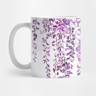 purple wisteria in bloom Mug